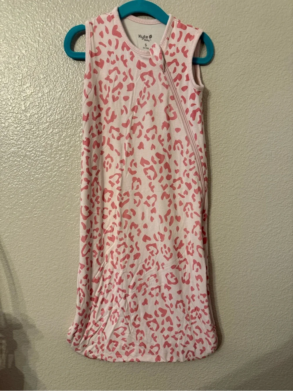 Kyte BABY Pink and White Leopard-Print Sleep Sack